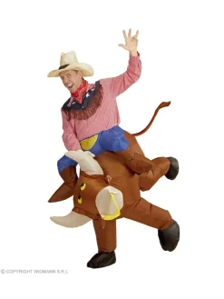 WIDMANN Déguisement Gonflable, Rodéo Sur Un Taureau + Chapeau
