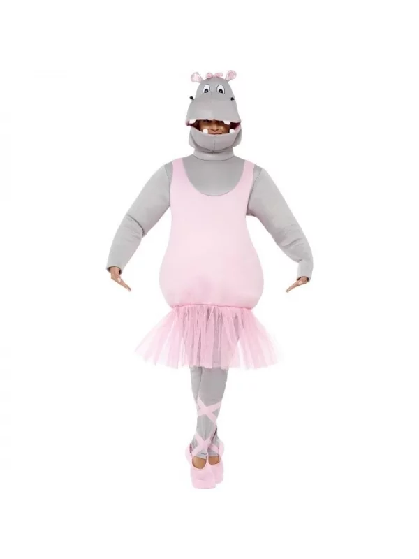 Smiffys Déguisement Hippopotame Ballerine Adulte (haut, Pantalon, Coiffe, Couvre-chaussures) 2 Smiffys Déguisement Hippopotame Ballerine Adulte (haut, Pantalon, Coiffe, Couvre-chaussures) – Image 2
