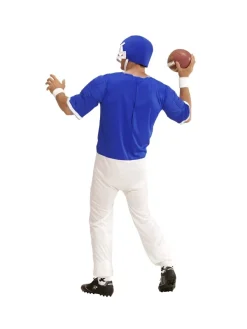 WIDMANN Déguisement Joueur De Football Américain Adulte Bleu Et Blanc (haut, Pantalon, Casque) -WIDMANN Soldes deguisement joueur de football americain adulte bleu et blanc haut pantalon casque 2