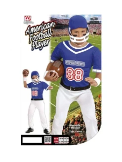 WIDMANN Déguisement Joueur De Football Américain Adulte Bleu Et Blanc (haut, Pantalon, Casque) -WIDMANN Soldes deguisement joueur de football americain adulte bleu et blanc haut pantalon casque 5