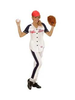 WIDMANN Déguisement Joueuse De Baseball (chemise, Pantalon, Casquette) -WIDMANN Soldes deguisement joueuse de baseball chemise pantalon casquette 2