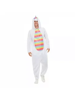 Smiffys Déguisement Licorne Adulte (combinaison Avec Capuche) -WIDMANN Soldes deguisement licorne adulte combinaison avec capuche 1