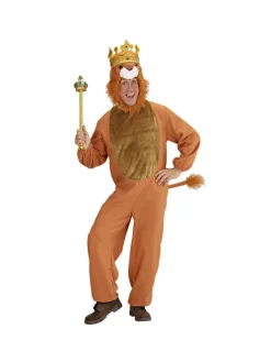 WIDMANN Déguisement Lion Marron, Homme (combinaison, Capuche/masque) -WIDMANN Soldes deguisement lion marron homme combinaison capuche masque 1