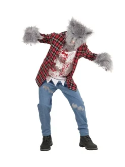 WIDMANN Déguisement Loup-Garou Enfant (Chemise Avec T-shirt, Pantalon, Gants, Masque) -WIDMANN Soldes deguisement loup garou enfant chemise avec t shirt pantalon gants masque 1