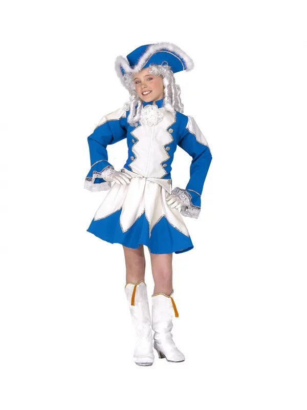 WIDMANN Déguisement Majorette Fille Bleu Et Blanc (veste, Jupe Avec Jupon, Couvre-bottes, Chapeau) 1 WIDMANN Déguisement Majorette Fille Bleu Et Blanc (veste, Jupe Avec Jupon, Couvre-bottes, Chapeau)