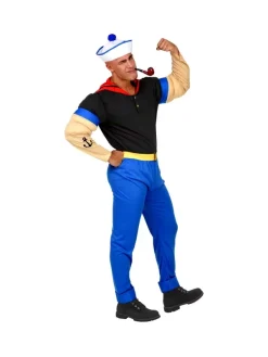 WIDMANN Déguisement Marin Epinard Homme (T-shirt Avec Les Bras Musclés, Pantalon Avec Ceinture, Bob) -WIDMANN Soldes deguisement marin epinard homme t shirt avec les bras muscles pantalon avec ceinture bob 2