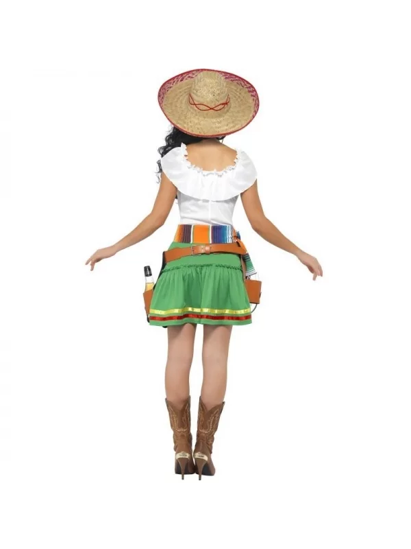 Smiffys Déguisement Mexicaine Sexy (robe, Ceinture à Motifs Mexicains Et Ceinture Avec Holster) 2 Smiffys Déguisement Mexicaine Sexy (robe, Ceinture à Motifs Mexicains Et Ceinture Avec Holster) – Image 2