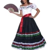 Smiffys Déguisement Mexicaine, Western Señorita (robe Et Ceinture Satin Rouge)