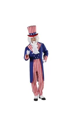 WIDMANN Déguisement Mister América Homme (veste, Chemise Avec Jabot, Pantalon, Chapeau)