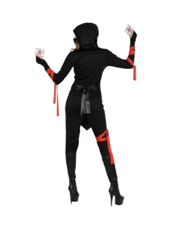 WIDMANN Déguisement Ninja Femme (combinaison à Capuche, Masque, Ceinture, Bandes Bras Et Jambe) 5 WIDMANN Déguisement Ninja Femme (combinaison à Capuche, Masque, Ceinture, Bandes Bras Et Jambe) -WIDMANN Soldes deguisement ninja femme combinaison a capuche masque ceinture bandes bras et jambe 2