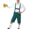 Smiffys Déguisement Oktoberfest Bavarois Homme (short à Bretelles, Haut, Chapeau)
