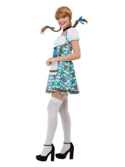 Smiffys Déguisement Oktoberfest, Femme, Bleu (robe) -WIDMANN Soldes deguisement oktoberfest femme bleu robe 1