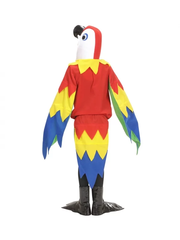 WIDMANN Déguisement Perroquet Enfant (costume, Capuche/masque, Pattes) 2 WIDMANN Déguisement Perroquet Enfant (costume, Capuche/masque, Pattes) – Image 2