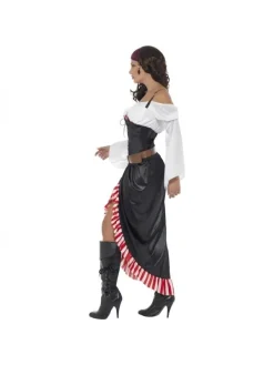 Smiffys Déguisement Pirate, Belle Aventurière (Top, Jupe Et Ceinture) -WIDMANN Soldes deguisement pirate belle aventuriere top jupe et ceinture 2
