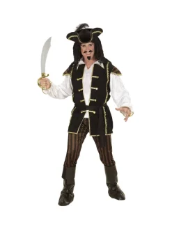 WIDMANN Déguisement Pirate Capitaine Homme (chemise Avec Veston, Pantalon, Ceinture, Chapeau à Plumes, Couvre-bottes) 7 WIDMANN Déguisement Pirate Capitaine Homme (chemise Avec Veston, Pantalon, Ceinture, Chapeau à Plumes, Couvre-bottes) -WIDMANN Soldes deguisement pirate capitaine homme chemise avec veston pantalon ceinture chapeau a plumes couvre bottes 2