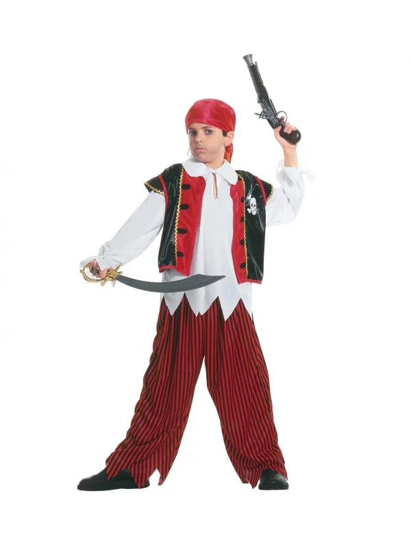 WIDMANN Déguisement Pirate De L'ile Aux Trésors (chemise, Veste, Pantalon, Bandana) 2 WIDMANN Déguisement Pirate De L'ile Aux Trésors (chemise, Veste, Pantalon, Bandana) – Image 2