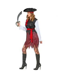 WIDMANN Déguisement Pirate Des Caraïbes Femme Avec Tricorne Et Bandeau - Du S Au XXXL -WIDMANN Soldes deguisement pirate des caraibes femme avec tricorne et bandeau du s au xxxl 2