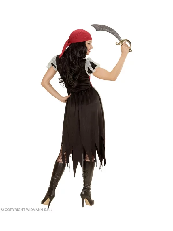 WIDMANN Déguisement Pirate Femme (robe, Bandana) 2 WIDMANN Déguisement Pirate Femme (robe, Bandana) – Image 2