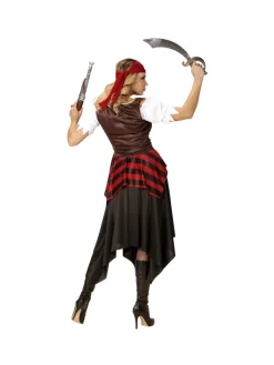 WIDMANN Déguisement Pirate Femme (robe Longue, Corset, Bandeau) -WIDMANN Soldes deguisement pirate femme robe longue corset bandeau 2