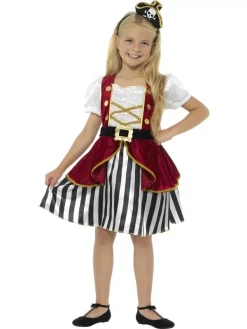 Smiffys Déguisement Pirate Fille (robe Et Serre-tête Tricorne)
