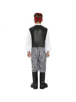 Smiffys Déguisement Pirate Garçon Noir Et Blanc (chemise, Pantalon, Sur-bottes, Foulard, Ceinture) 5 Smiffys Déguisement Pirate Garçon Noir Et Blanc (chemise, Pantalon, Sur-bottes, Foulard, Ceinture) -WIDMANN Soldes deguisement pirate garcon noir et blanc chemise pantalon sur bottes foulard ceinture 2