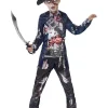 Smiffys Déguisement Pirate Zombie Luxe, Garçon (haut, Pantalon, Tricorne)