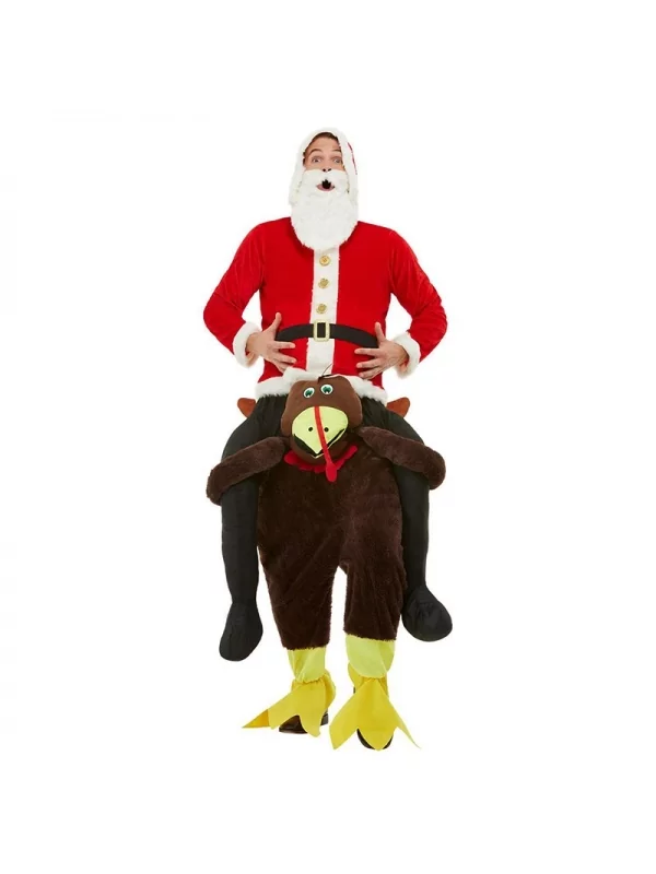 Smiffys Déguisement Porté Père Noël à Dos De Dinde Homme (combinaison) 1 Smiffys Déguisement Porté Père Noël à Dos De Dinde Homme (combinaison)