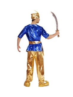 WIDMANN Déguisement Prince Arabe Homme Bleu Et Doré -WIDMANN Soldes deguisement prince arabe homme bleu et dore 2