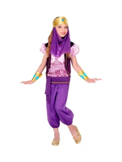 WIDMANN Déguisement Princesse Des Mille Et Une Nuit Violet (chemisier Avec Veste, Pantalon, Ceinture, Bracelets, Serre - Tête Avec Voile