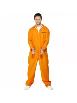 Smiffys Déguisement Prisonnier Orange Homme (combinaison)