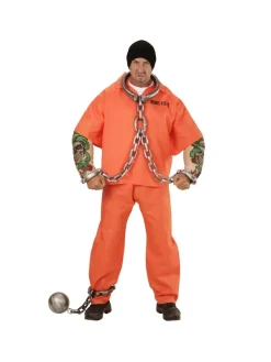 WIDMANN Déguisement Prisonnier Tatoué Homme (chemise, Bras Musclés Tatoués, Pantalon)
