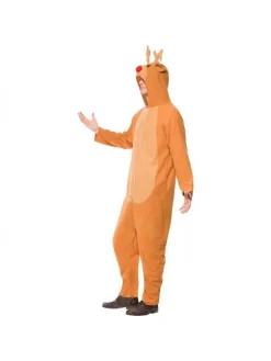 Smiffys Déguisement Renne De Noël Adulte (combinaison Avec Capuche) -WIDMANN Soldes deguisement renne de noel adulte combinaison avec capuche 4