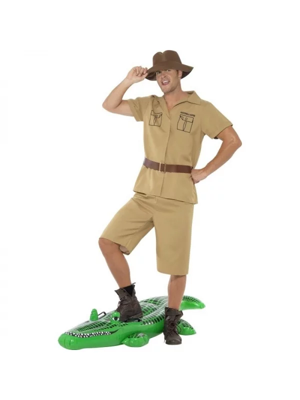 Smiffys Déguisement Safari Homme (Short, Chemise, Ceinture, Chapeau) 1 Smiffys Déguisement Safari Homme (Short, Chemise, Ceinture, Chapeau)