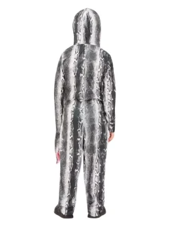 Smiffys Déguisement Serpent, Gris, Enfant (combinaison à Capuche) -WIDMANN Soldes deguisement serpent gris enfant combinaison a capuche 2