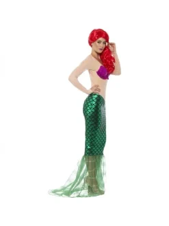 Smiffys Déguisement Sirène Sexy (robe Longue Sequins Et Pince Cheveux) -WIDMANN Soldes deguisement sirene sexy robe longue sequins et pince cheveux 1