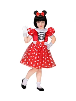 WIDMANN DĂ©guisement Souris Fille Rouge (robe, Oreilles Avec NĆud) Du 1 Au 13 Ans