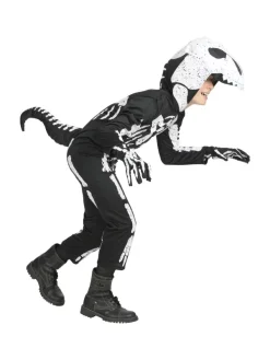 WIDMANN Déguisement Squelette T-rex Enfant (costume Avec Capuche/masque) 5 WIDMANN Déguisement Squelette T-rex Enfant (costume Avec Capuche/masque) -WIDMANN Soldes deguisement squelette t rex enfant costume avec capuche masque 1