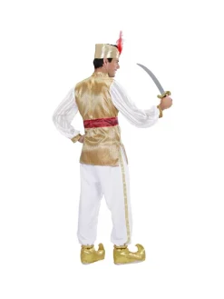 WIDMANN Déguisement Sultan Blanc Et Or, Homme (tunique, Ceinture, Turban) -WIDMANN Soldes deguisement sultan blanc et or homme tunique ceinture turban 2