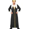 WIDMANN Déguisement Sultan Garçon Noir Et Blanc (robe Avec Manteau, Couvre-tete)