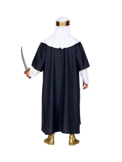 WIDMANN Déguisement Sultan Homme Noir Et Blanc (robe Avec Manteau, Couvre-tete) 8 WIDMANN Déguisement Sultan Homme Noir Et Blanc (robe Avec Manteau, Couvre-tete) -WIDMANN Soldes deguisement sultan homme noir et blanc robe avec manteau couvre tete 3
