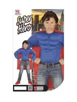 WIDMANN Déguisement Super Héros Musclé Homme (chemise Muscles, Cape) 11 WIDMANN Déguisement Super Héros Musclé Homme (chemise Muscles, Cape) -WIDMANN Soldes deguisement super heros muscle homme chemise muscles cape 3