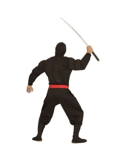 WIDMANN Déguisement Super Ninja Muscle Adulte (chemise à Capuche Musclée, Masque, Pantalon, Ceinture) -WIDMANN Soldes deguisement super ninja muscle adulte chemise a capuche musclee masque pantalon ceinture 2