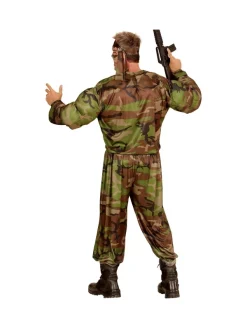 WIDMANN Déguisement Super Soldat Homme (shirt Muscle, Pantalon, Tour De Tête) -WIDMANN Soldes deguisement super soldat homme shirt muscle pantalon tour de tete 3