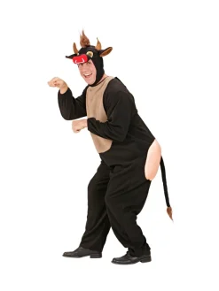 WIDMANN Déguisement Taureau Homme (combinaison Avec DerriÚre, Capuche/masque)