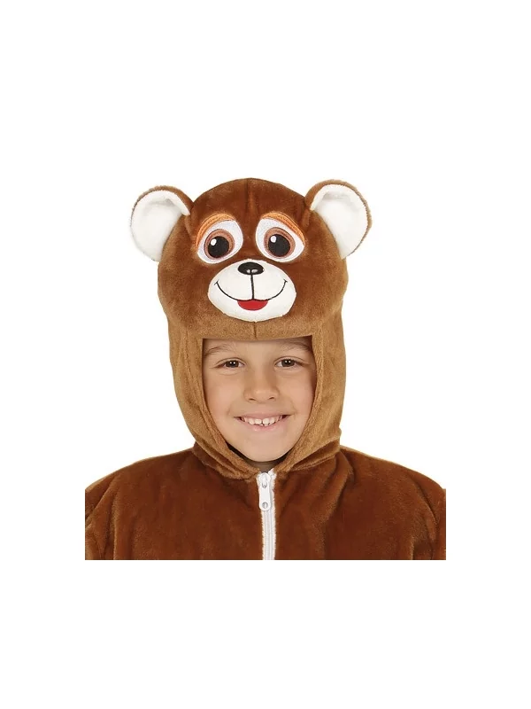 WIDMANN Déguisement Veste Peluche à Capuche Avec Tête D'ourson 2 WIDMANN Déguisement Veste Peluche à Capuche Avec Tête D'ourson – Image 2