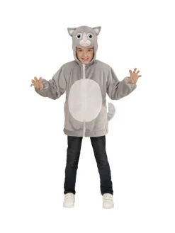 WIDMANN Déguisement Veste Peluche à Capuche Avec Tête De Chat