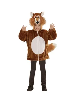 WIDMANN Déguisement Veste Peluche à Capuche Avec Tête De Lion