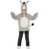 WIDMANN Déguisement Veste Peluche à Capuche Avec Tête Du Petit Âne Gris