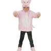 WIDMANN Déguisement Veste Peluche à Capuche Avec Tête Du Petit Cochon Rose