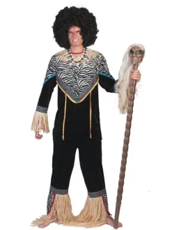 Déguisement Zoulou Africain Pour Homme Du S/M Au L/XL